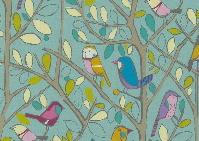 Tweety, Duckegg - Made to Measure Curtains - Image 8